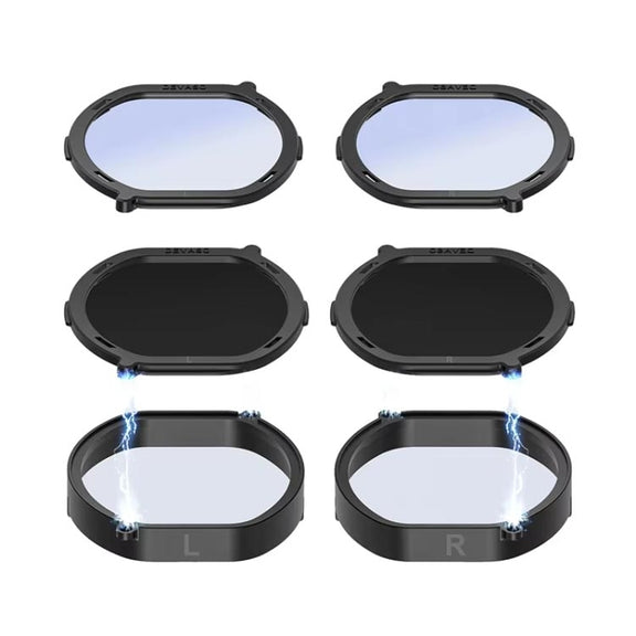 DEVASO For PlayStation VR 2 6 In 1 Magnetic Glasses Anti-Scratch Protective Cover