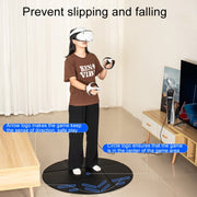 DEVASO VR Glasses Sport Game Simulation Floor Mat(Black)