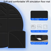 DEVASO VR Glasses Sport Game Simulation Floor Mat(Black)