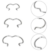 18pcs /Set Quick Connector Clip Transmission Cooler Wire Clip(Silver)