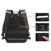 Cwatcun D132 DSLR Camera Backpack Hard-shell Crashproof Water-resistant Decompression Shoulder Photo Bag, Color: 1st Generation Large Black