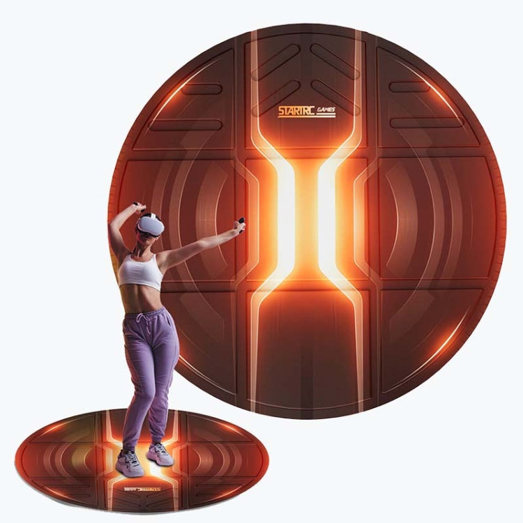 STARTRC GAMES VR Glasses Sport Game Simulation Floor Mat(Orange)