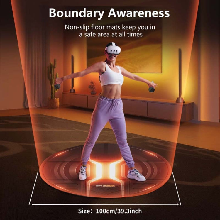 STARTRC GAMES VR Glasses Sport Game Simulation Floor Mat(Orange)