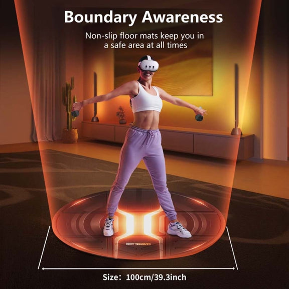 STARTRC GAMES VR Glasses Sport Game Simulation Floor Mat(Purple)