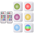 Remote Control Night Light LED Bedside Cabinet RGB Colorful Pat Light(2 Remote Controls + 6 Lights) - Night Lights by PMc TechLife | Online Shopping South Africa | PMc TechLife | Buy Now Pay Later Mobicred