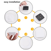 Remote Control Night Light LED Bedside Cabinet RGB Colorful Pat Light(2 Remote Controls + 6 Lights)