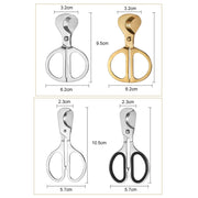 Portable Pill Cutter Stainless Steel Cigar Dispensing Scissors, Style: Round Handle Silver