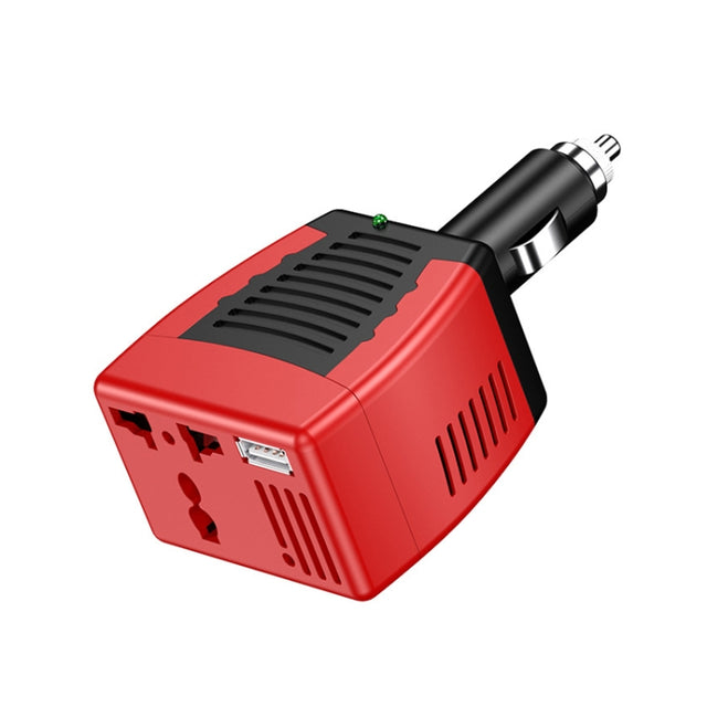 75W Car Inverter Voltage Conversion USB Port Charger, Color: 12V To 220V 0.5A Red