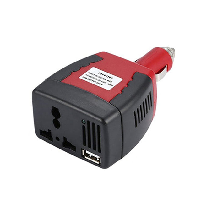75W Car Inverter Voltage Conversion USB Port Charger, Color: 12V To 220V 0.5A Black