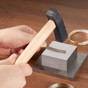 Handmade DIY Square Hammer Gold And Silver Jewelry Texture Hammer, Model: No.15