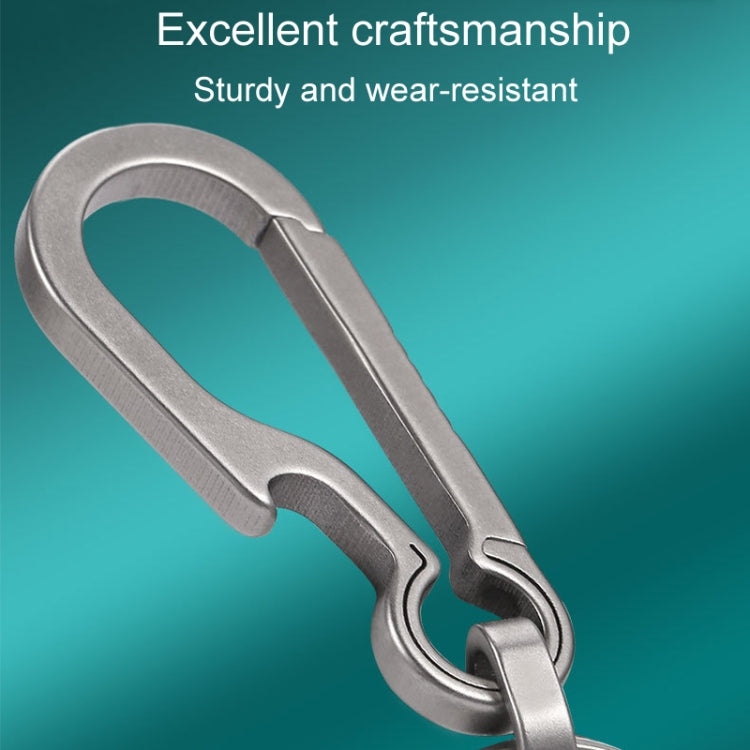 Titanium Alloy Car Keychain Multifunctional Simple Loss Prevention Belt Charm Ring, Style: Upgrade Model