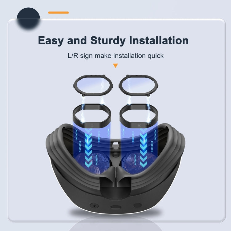 For PlayStation VR 2 DEVASO 4 In 1 Glasses Anti-scratch Ring Lens