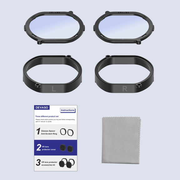 For PlayStation VR 2 DEVASO 4 In 1 Glasses Anti-scratch Ring Lens