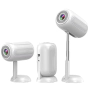 TS-6 Android 11 WiFi6 4K Mini Projector Hidden Lift Gimbal Projector UK Plug(White)