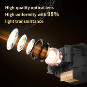 TS-6 Android 11 WiFi6 4K Mini Projector Hidden Lift Gimbal Projector AU Plug(White)