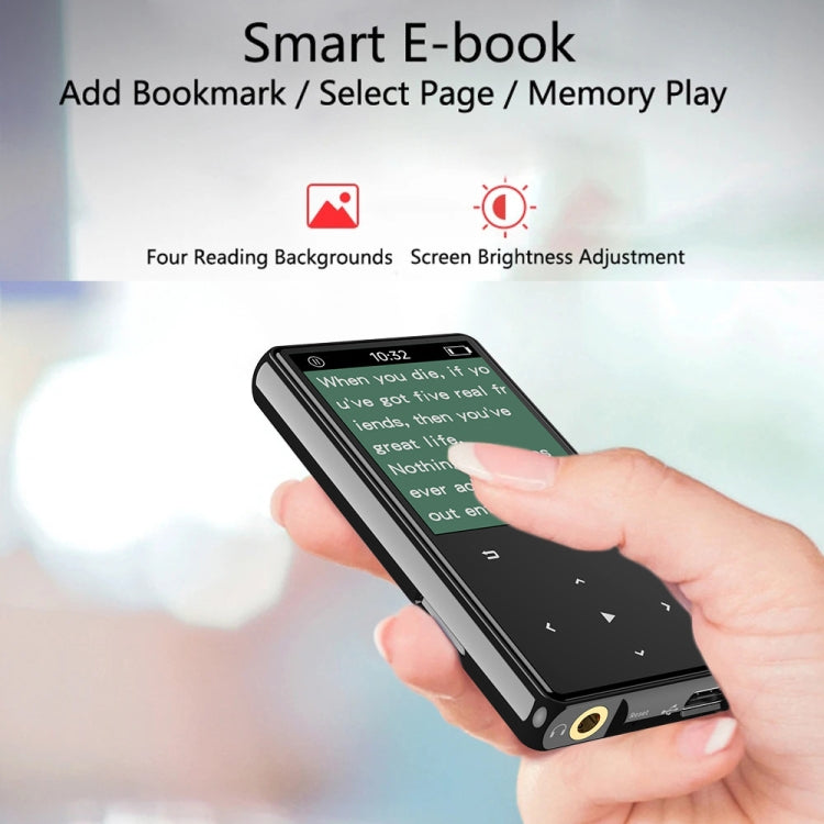 Bluetooth MP3/MP4 Music Player Portable Walkman, Memory: 16GB(Black)
