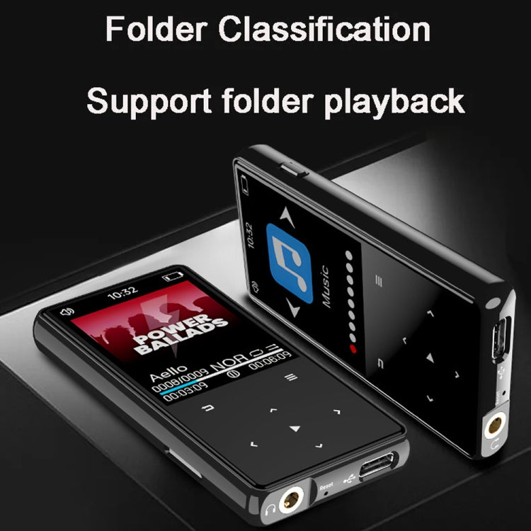 Bluetooth MP3/MP4 Music Player Portable Walkman, Memory: 16GB(Black)