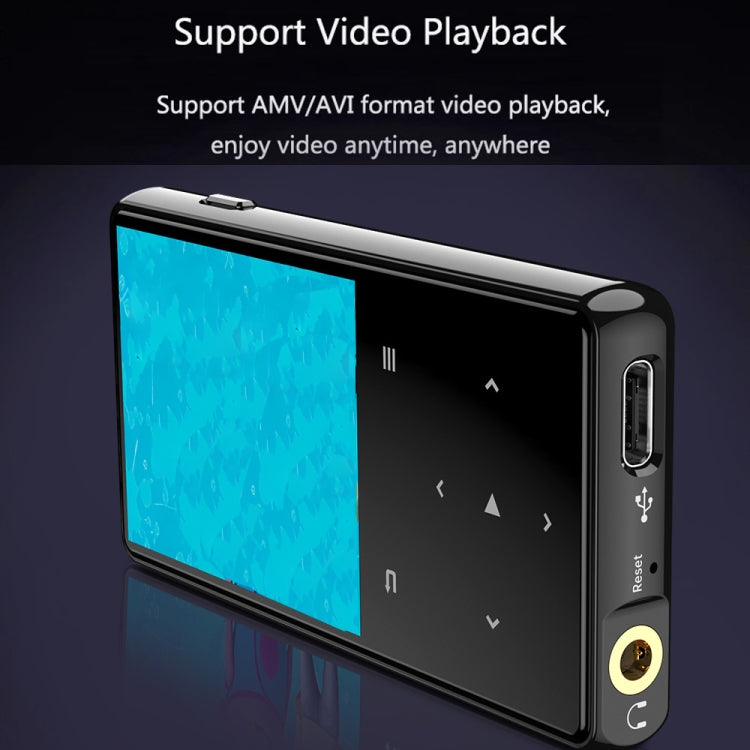 Bluetooth MP3/MP4 Music Player Portable Walkman, Memory: 16GB(Black)
