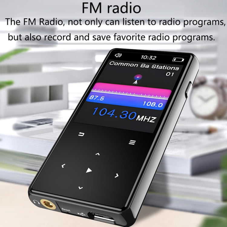 Bluetooth MP3/MP4 Music Player Portable Walkman, Memory: 16GB(Black)