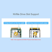 Waveshare For Raspberry Pi 5 PCIe To 2-Ch M.2 Adapter Type B NVMe Protocol(27710)