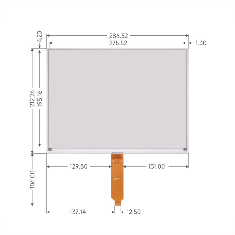 Waveshare 13.3inch 960��680 Pixels SPI Communication E-Ink Display, Spec: Module Version