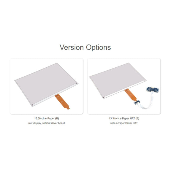 Waveshare 13.3inch 960��680 Pixels SPI Communication E-Ink Display, Spec: Module Version