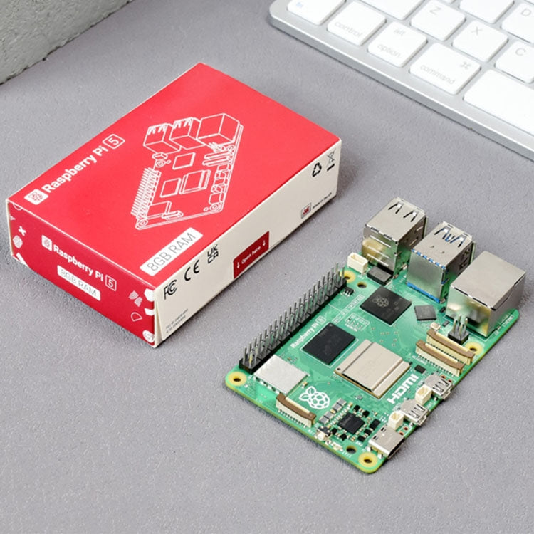 Waveshare For Raspberry Pi 5 2.4GHz Quad-Core BCM2712 Processor Development Board, Spec: 2GB