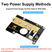 Waveshare For Raspberry Pi 5 PCIe To M.2 Adapter Board Support NVMe Protocol(27709)