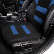 Car Vest Style Double Front Seat Interior Seat Cover(Blue)