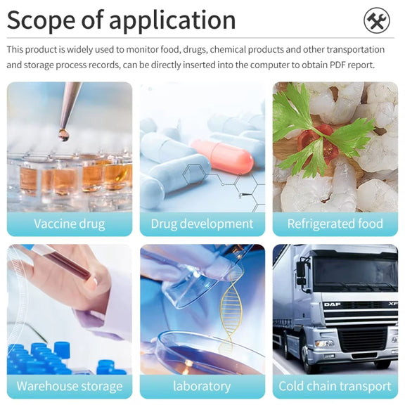 TempU Disposable Temperature Recorder For Cold Chain Transport Vehicles(30 Days)