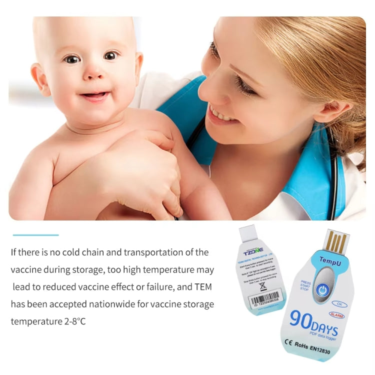 TempU Disposable Temperature Recorder For Cold Chain Transport Vehicles(30 Days)
