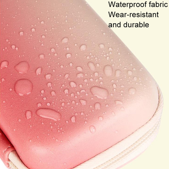 Cwatcun H45 Mini Storage Bag Small Microslice Digital Camera Bag PU Water-resistant Hard Shell Bag(Pink)