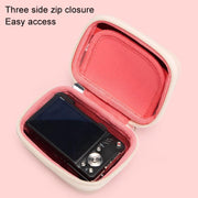 Cwatcun H45 Mini Storage Bag Small Microslice Digital Camera Bag PU Water-resistant Hard Shell Bag(Pink)