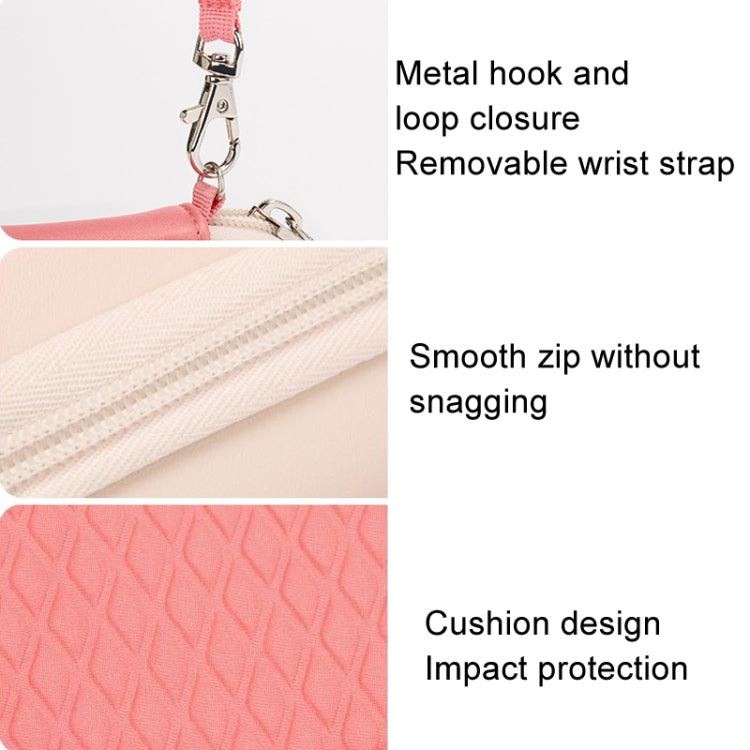 Cwatcun H45 Mini Storage Bag Small Microslice Digital Camera Bag PU Water-resistant Hard Shell Bag(Pink)