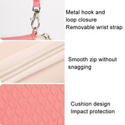 Cwatcun H45 Mini Storage Bag Small Microslice Digital Camera Bag PU Water-resistant Hard Shell Bag(Pink)
