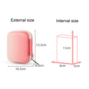 Cwatcun H45 Mini Storage Bag Small Microslice Digital Camera Bag PU Water-resistant Hard Shell Bag(Pink)