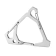 Outdoor Stainless Steel Hanging Buckle Multi-functional Portable Triangle Hook Multi-Hook Carabiner(White) - Hooks by PMC TechLife | Online Shopping South Africa | PMC TechLife | Buy Now Pay Later Mobicred