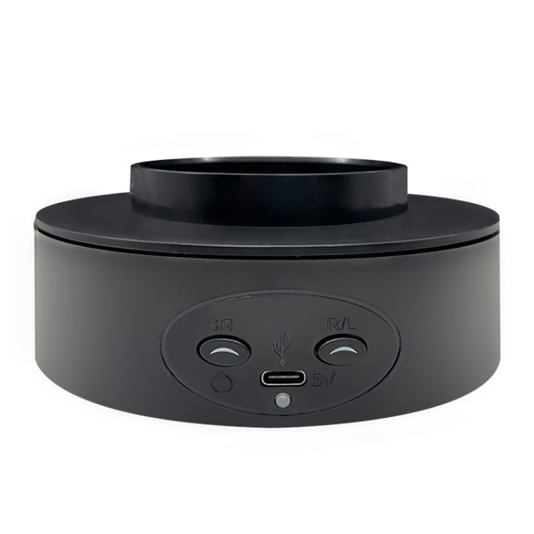Intelligent Electric Roundabout 360 Degree Rotating Disc Table Live Shooting Video Props(Black)