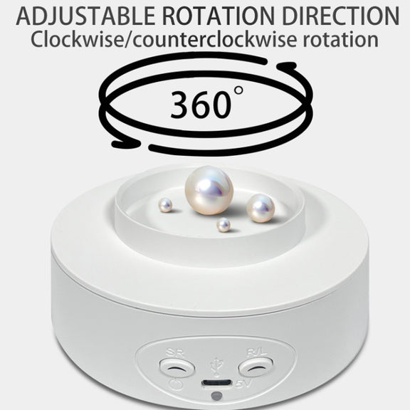 Intelligent Electric Roundabout 360 Degree Rotating Disc Table Live Shooting Video Props(Black)