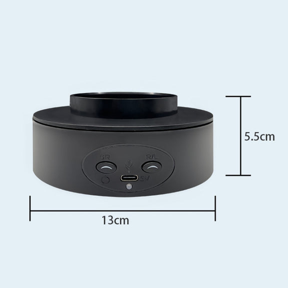 Intelligent Electric Roundabout 360 Degree Rotating Disc Table Live Shooting Video Props(Black)