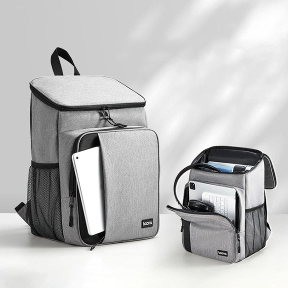 Baona BN-K012 Multifunctional Large-capacity Laptop Backpack Business Backpack(Black)