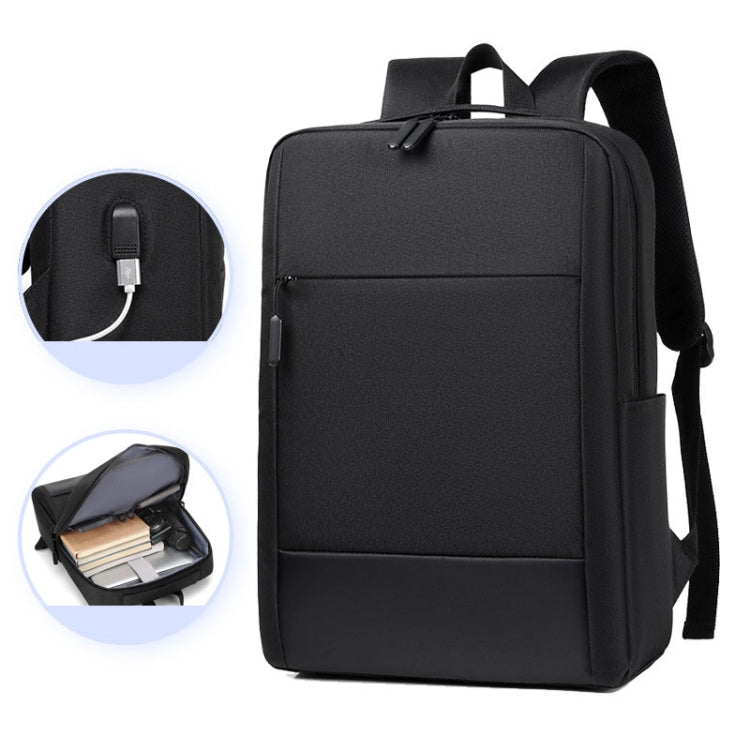 Large-capacity Travel Business Water-resistant Laptop Backpack(Black)