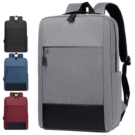 Large-capacity Travel Business Water-resistant Laptop Backpack(Black)