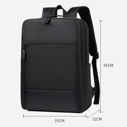 Large-capacity Travel Business Water-resistant Laptop Backpack(Black)