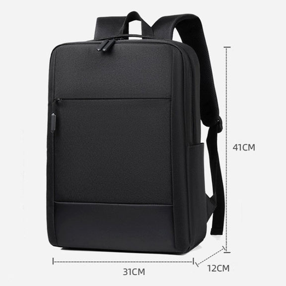 Large-capacity Travel Business Water-resistant Laptop Backpack(Black)