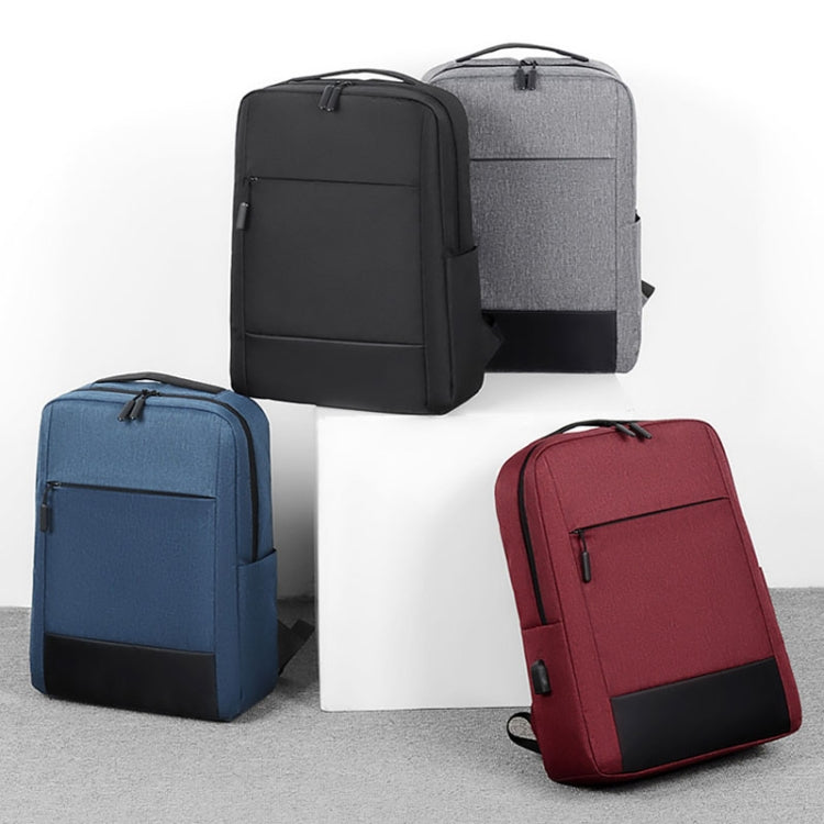 Large-capacity Travel Business Water-resistant Laptop Backpack(Black)