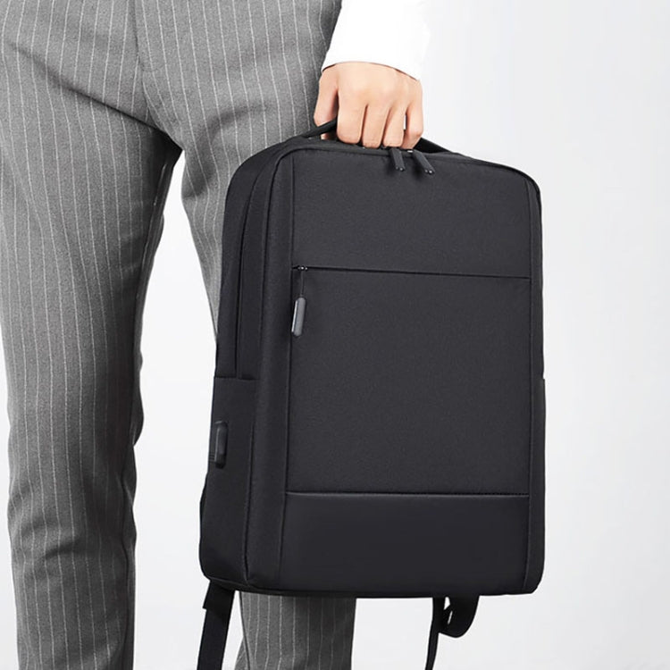 Large-capacity Travel Business Water-resistant Laptop Backpack(Black)