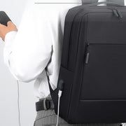Large-capacity Travel Business Water-resistant Laptop Backpack(Black)