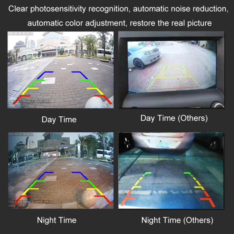 Car AHD Rear View High Definition Night Vision Reversing Camera, Specifications: CCD 8 Lights