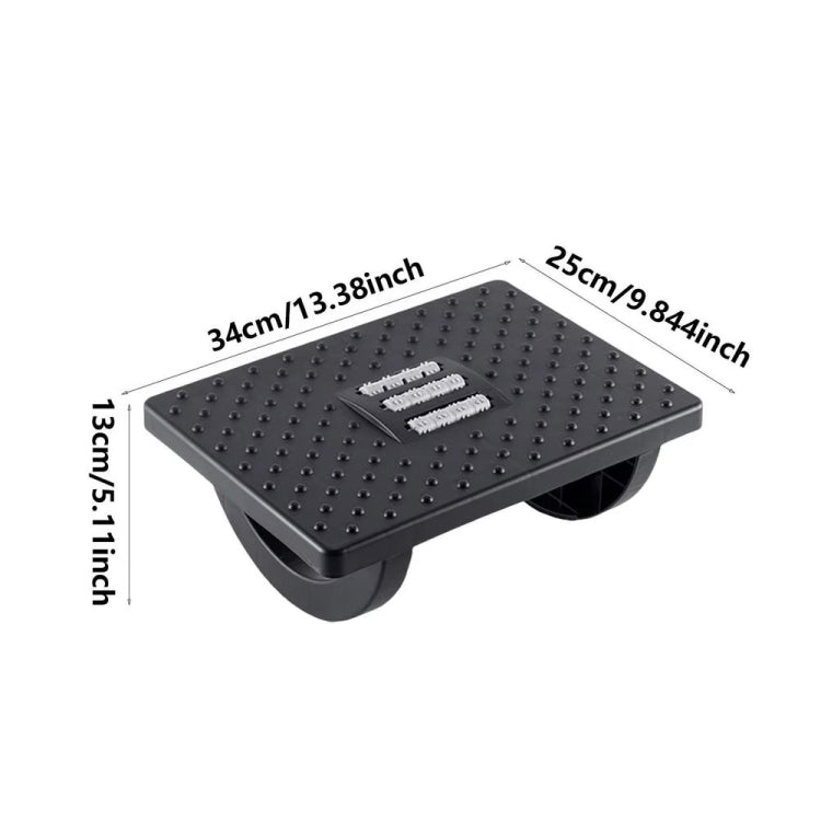 Office Footrest Footstool Under Desk Step Stool(Black)
